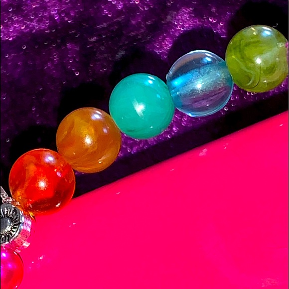 🧿2/$15🧿 NIB/NWT One Sz Love Chakra Beaded Stretch Bracelet - Picture 9 of 15